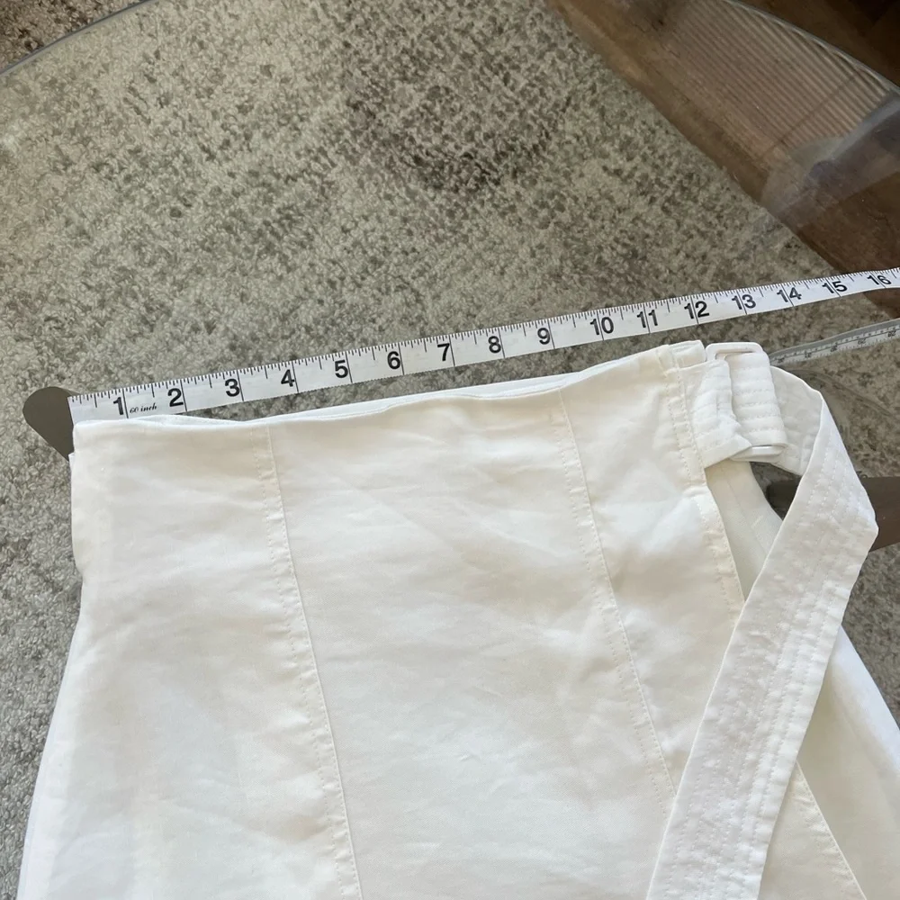Aritzia Wilfred White Linen New Midi Silana Summer Casual Skirt Sz XS, S - Picture 7 of 11